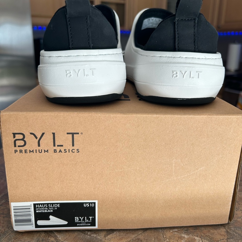 BYLT Basics Black and White Loafers
